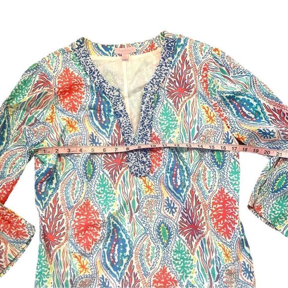 Lilly Pulitzer: Courtney Tunic in "Let Minnow" - Picture 12 of 15